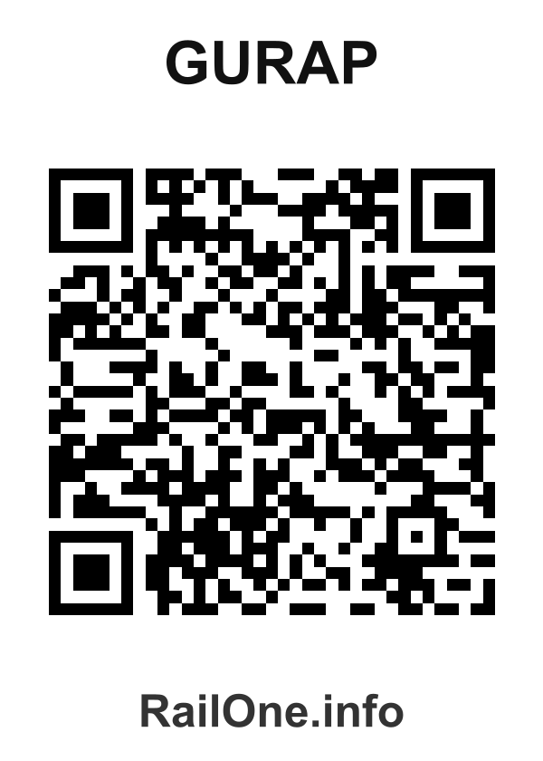 RailOne QR Code for Gurap station
