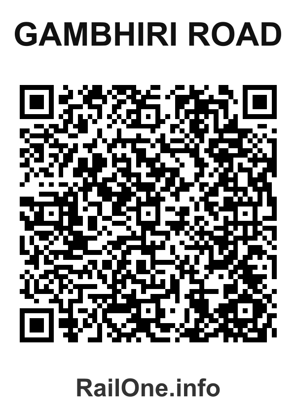 RailOne QR Code for Gambhiri Road station