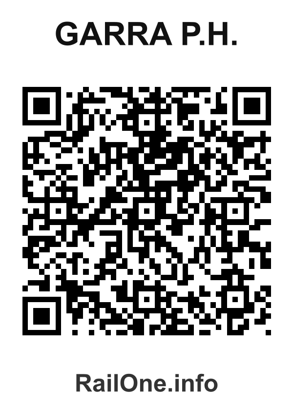 RailOne QR Code for Garra P.h. station