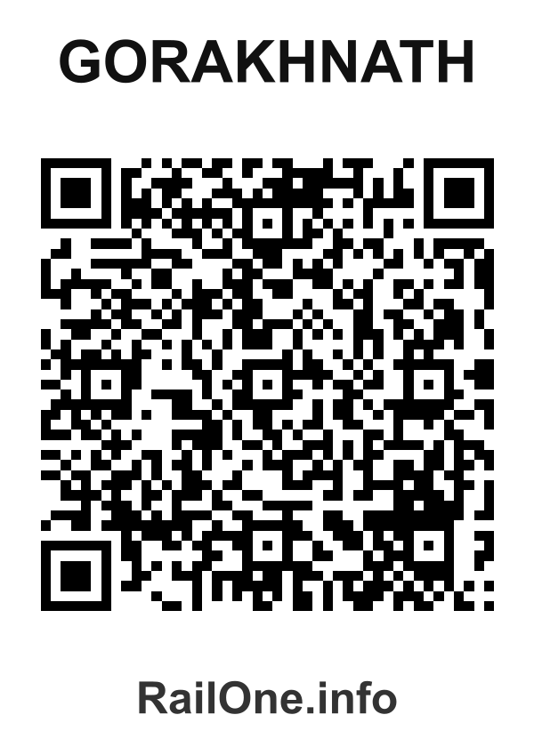 RailOne QR Code for Gorakhnath station