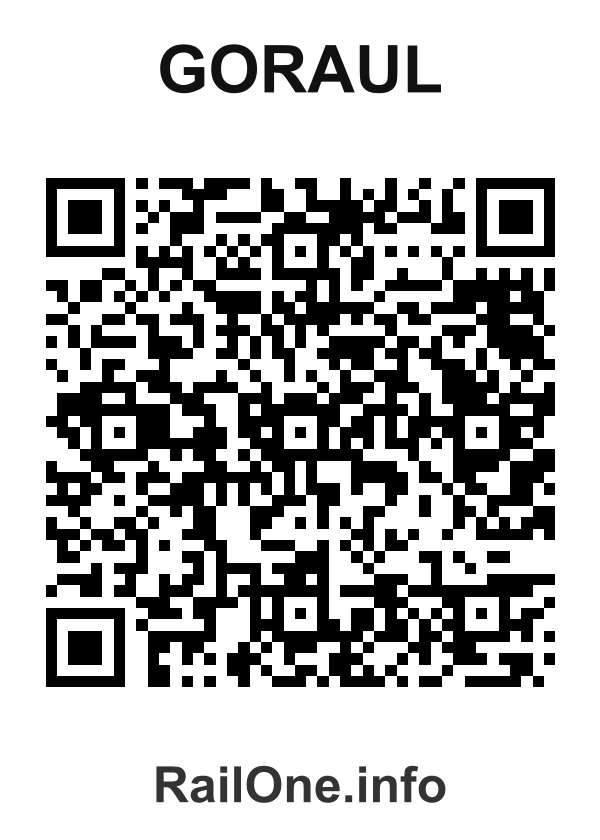 RailOne QR Code for Goraul station