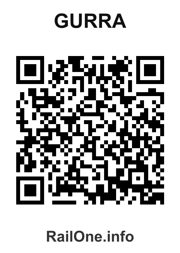 RailOne QR Code for Gurra station