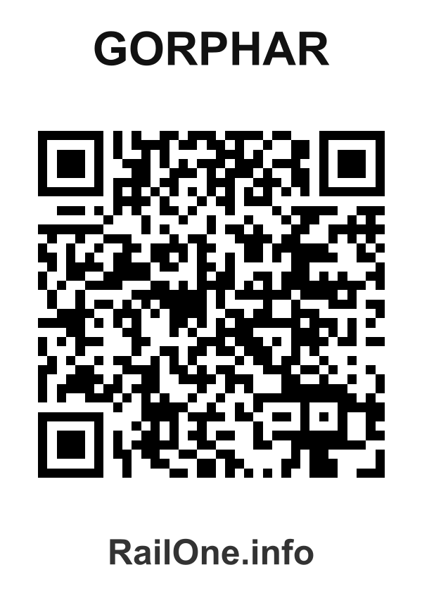 RailOne QR Code for Gorphar station