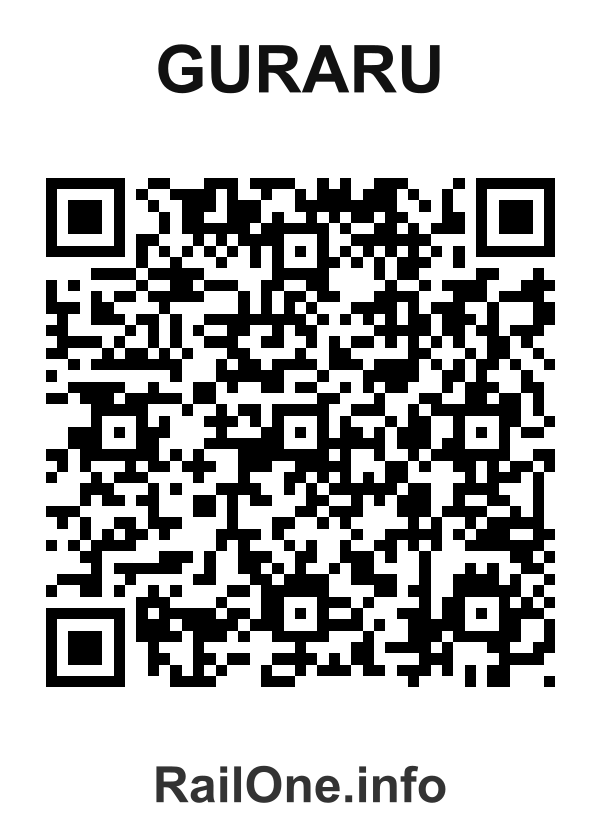RailOne QR Code for Guraru station