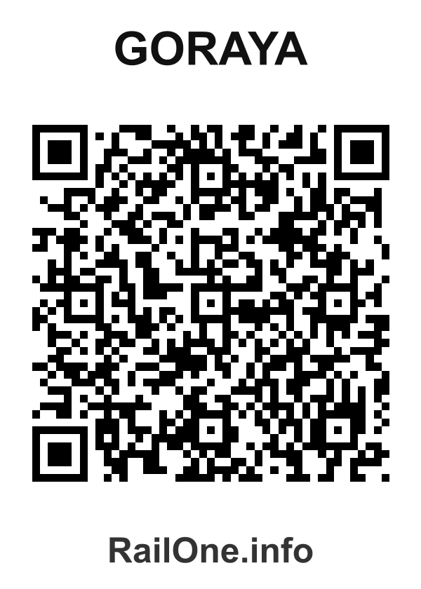 RailOne QR Code for Goraya station