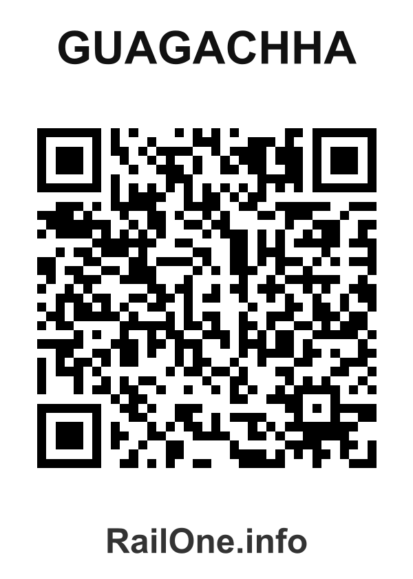 RailOne QR Code for Guagachha station