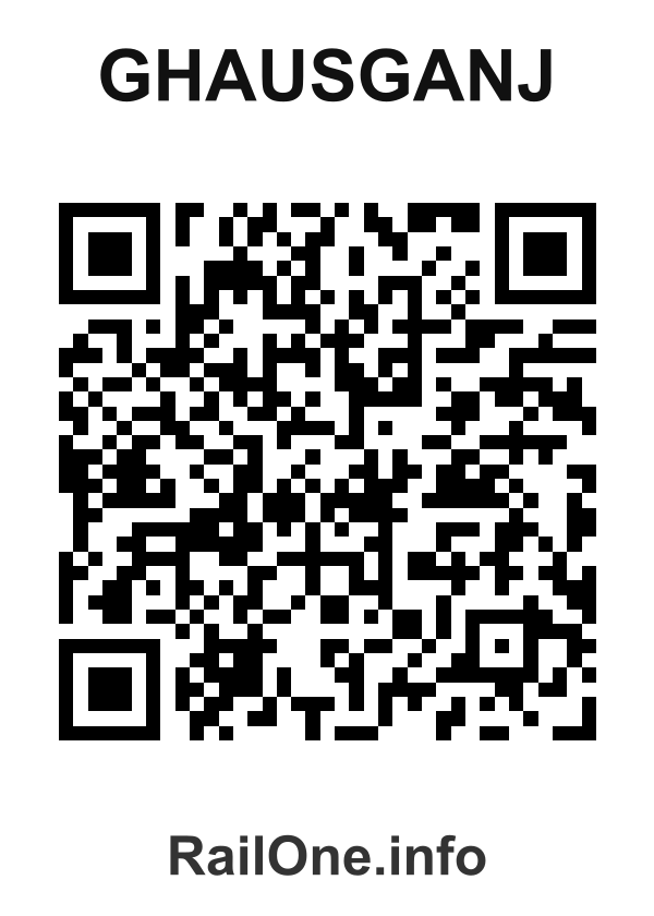 RailOne QR Code for Ghausganj station
