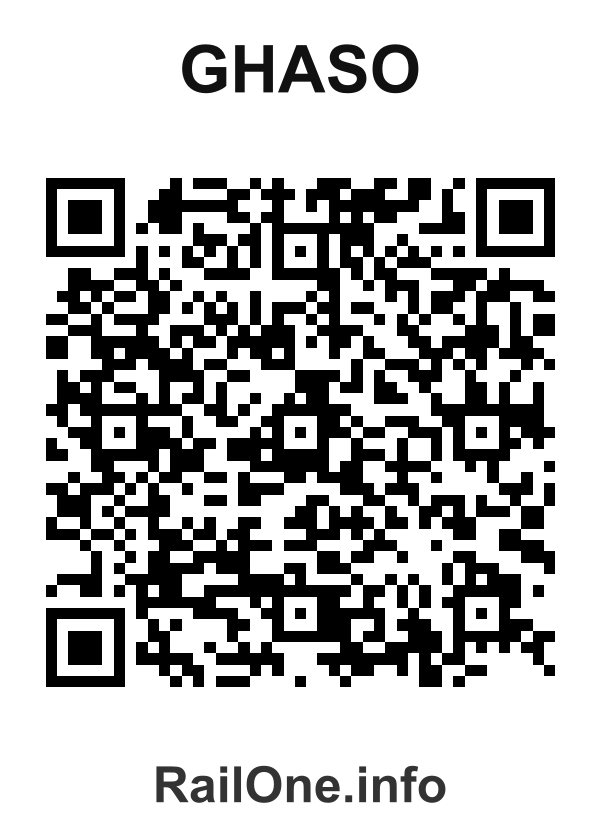 RailOne QR Code for Ghaso station