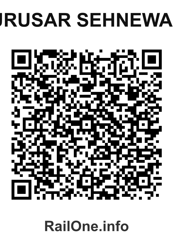 RailOne QR Code for Gurusar Sehnewala station