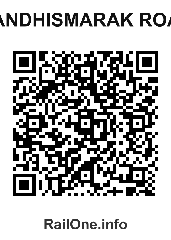 RailOne QR Code for Gandhismarak Road station