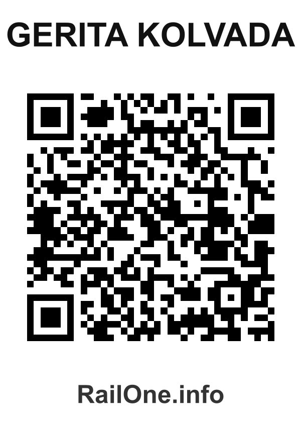 RailOne QR Code for Gerita Kolvada station