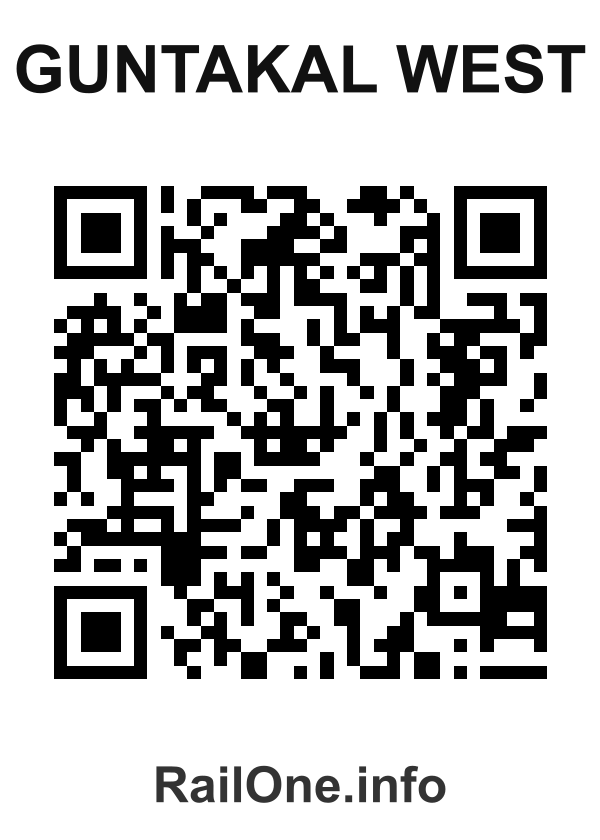 RailOne QR Code for Guntakal West station