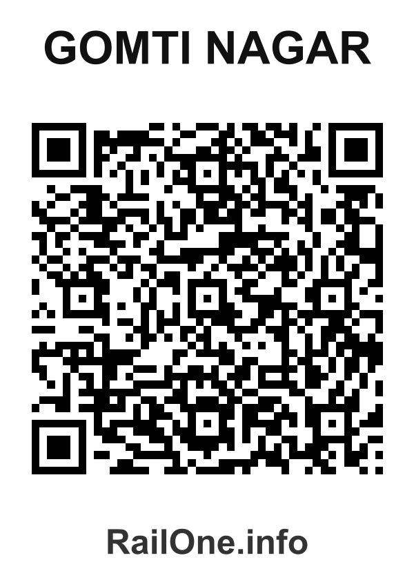 RailOne QR Code for Gomti Nagar station