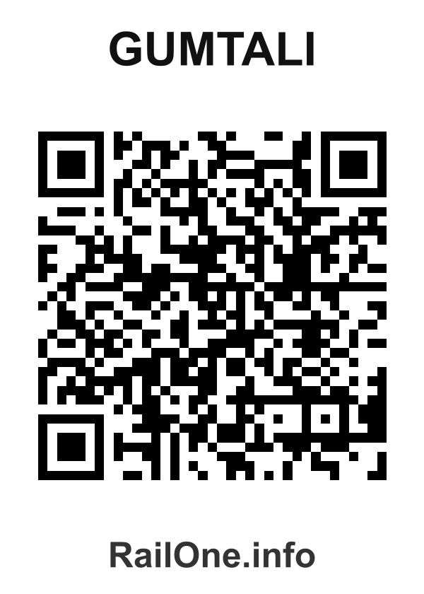 RailOne QR Code for Gumtali station