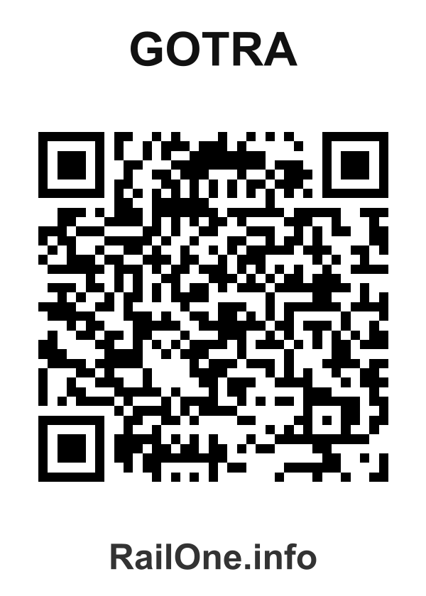 RailOne QR Code for Gotra station