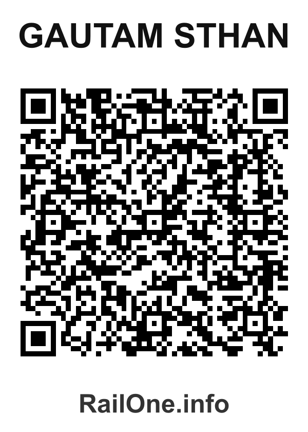 RailOne QR Code for Gautam Sthan station