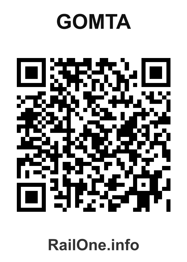 RailOne QR Code for Gomta station