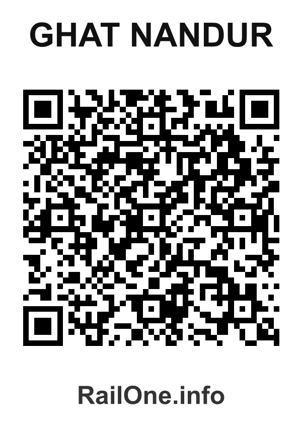 RailOne QR Code for Ghat Nandur station