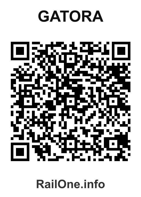 RailOne QR Code for Gatora station