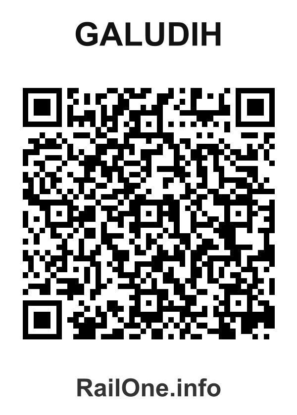 RailOne QR Code for Galudih station
