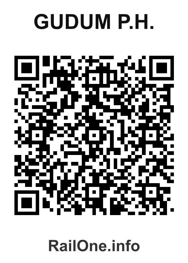 RailOne QR Code for Gudum P.h. station