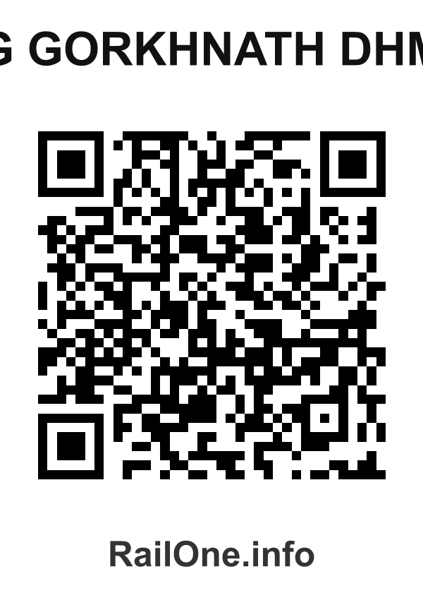 RailOne QR Code for G Gorkhnath Dhm station