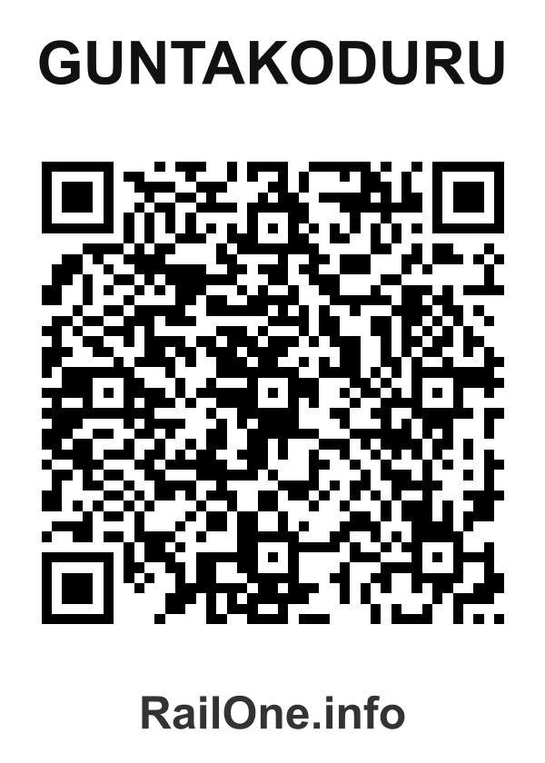 RailOne QR Code for Guntakoduru station