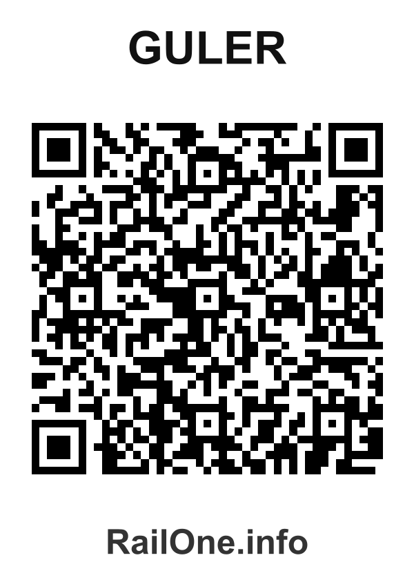 RailOne QR Code for Guler station