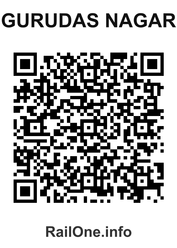 RailOne QR Code for Gurudas Nagar station