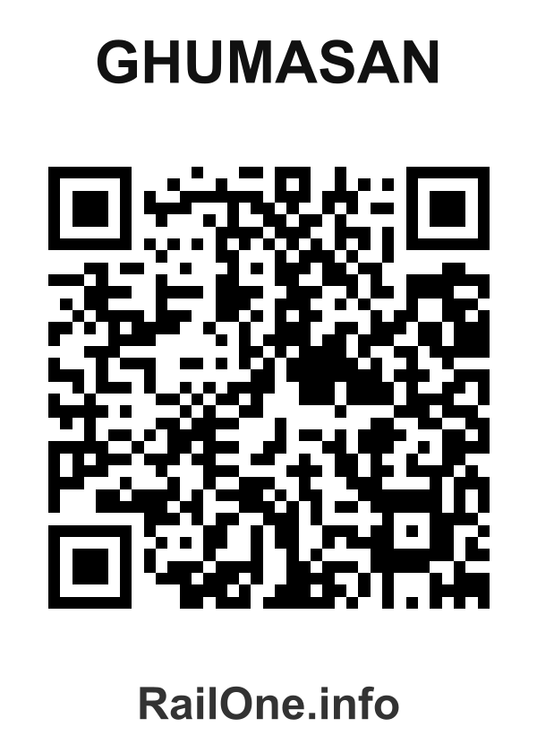 RailOne QR Code for Ghumasan station