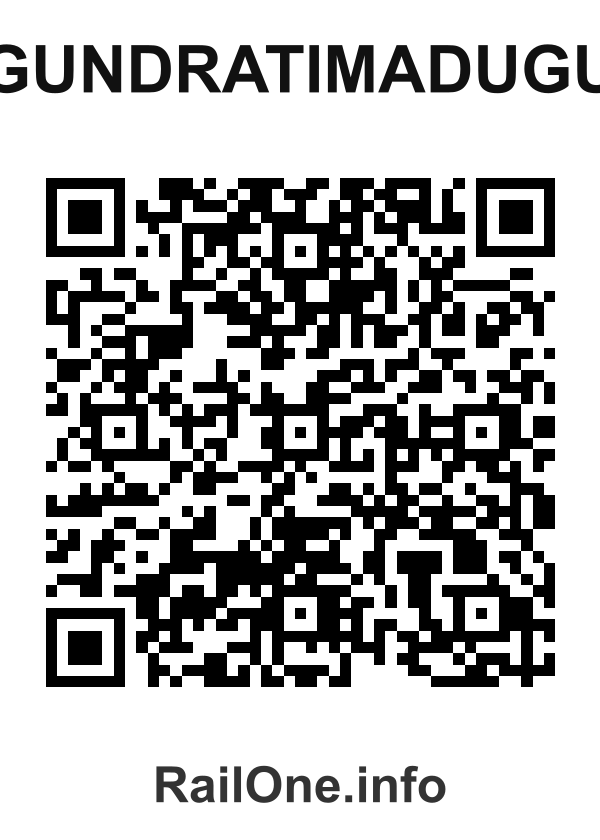 RailOne QR Code for Gundratimadugu station