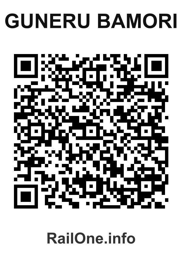 RailOne QR Code for Guneru Bamori station