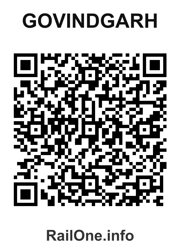 RailOne QR Code for Govindgarh station