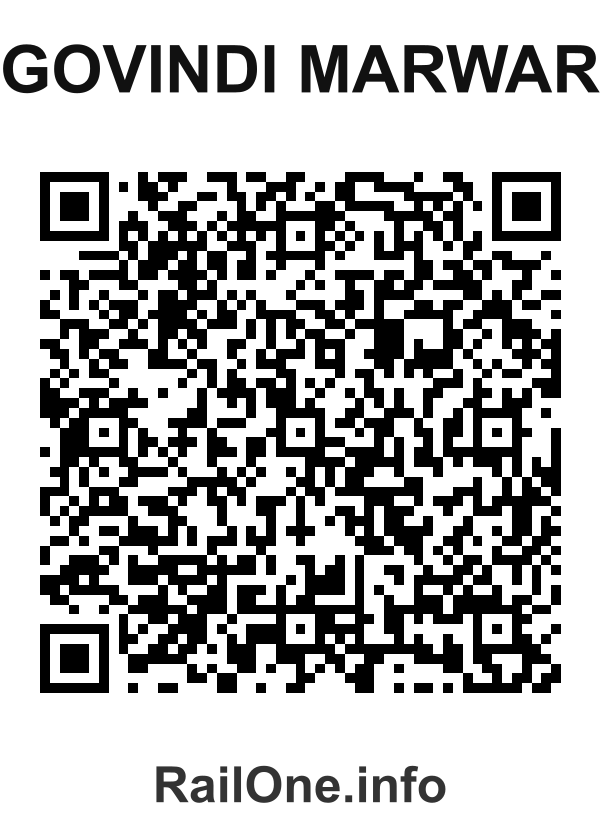 RailOne QR Code for Govindi Marwar station