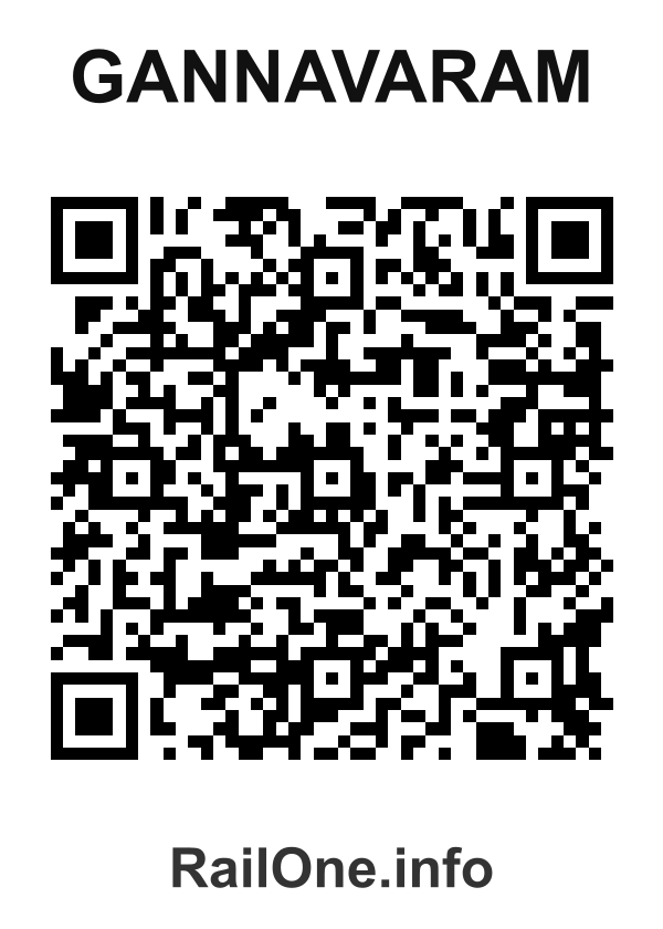 RailOne QR Code for Gannavaram station