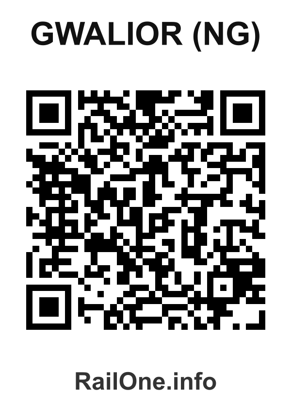 RailOne QR Code for Gwalior (ng) station