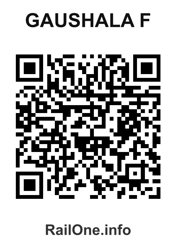 RailOne QR Code for Gaushala F station