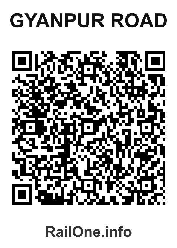 RailOne QR Code for Gyanpur Road station