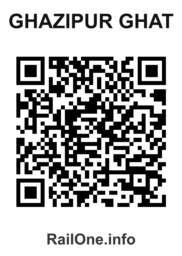 RailOne QR Code for Ghazipur Ghat station