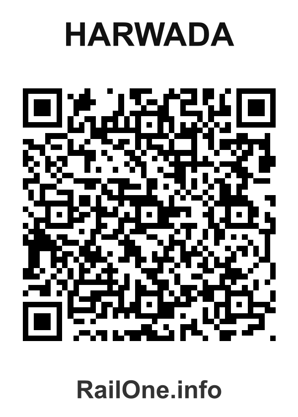 RailOne QR Code for Harwada station