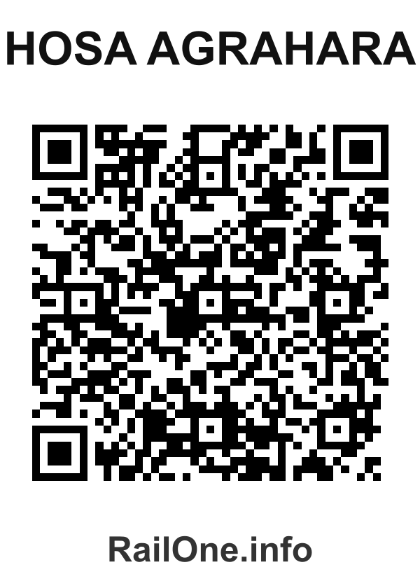RailOne QR Code for Hosa Agrahara station