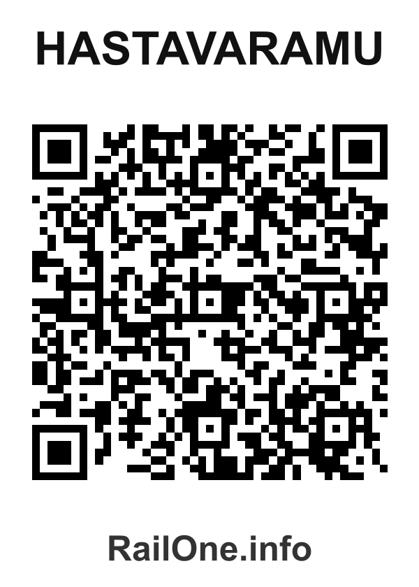 RailOne QR Code for Hastavaramu station