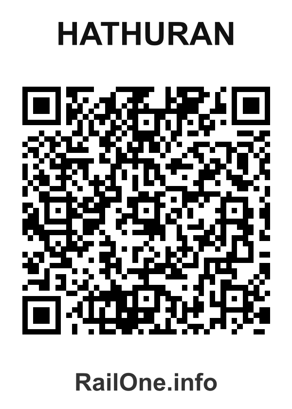 RailOne QR Code for Hathuran station
