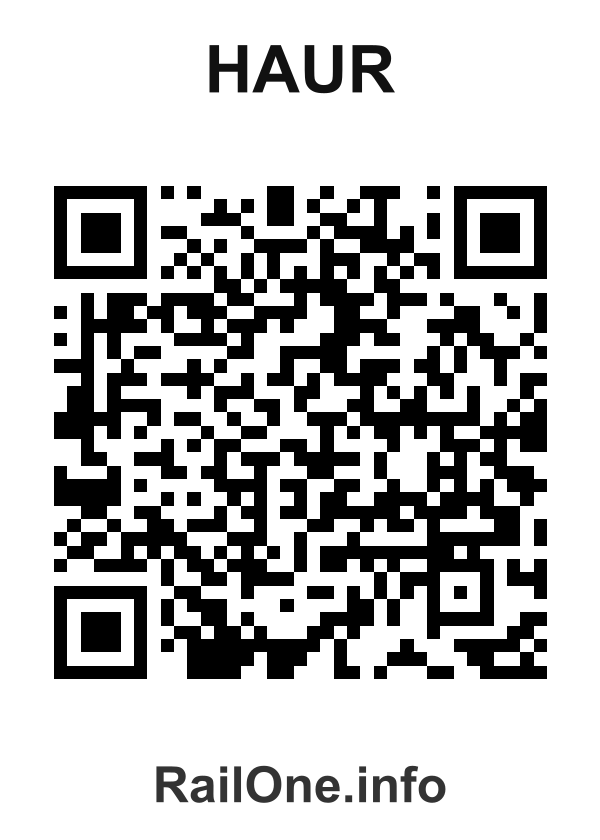 RailOne QR Code for Haur station