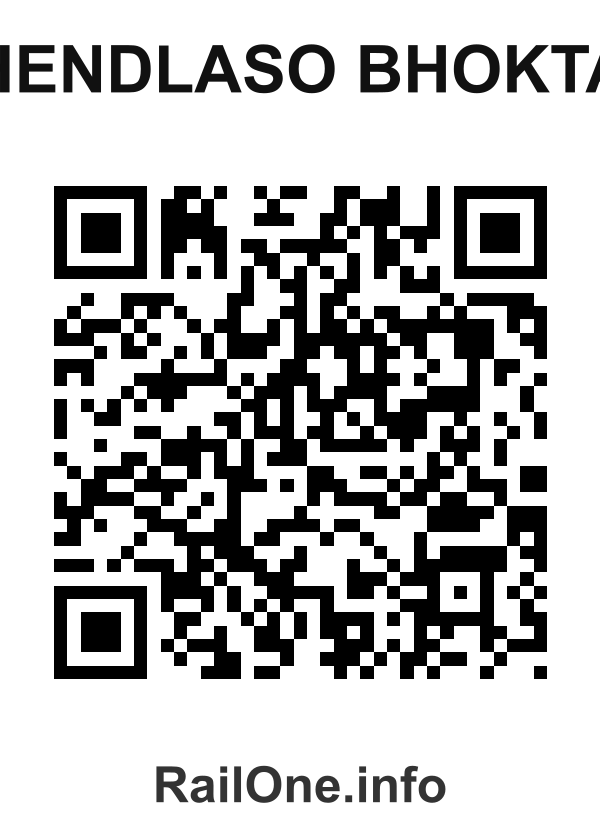 RailOne QR Code for Hendlaso Bhokta station