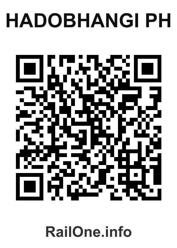RailOne QR Code for Hadobhangi Ph station