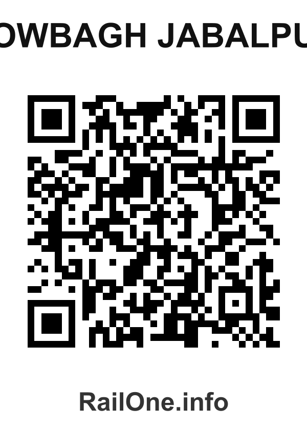 RailOne QR Code for Howbagh Jabalpur station