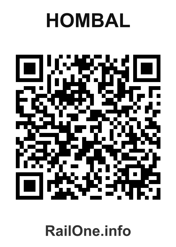 RailOne QR Code for Hombal station