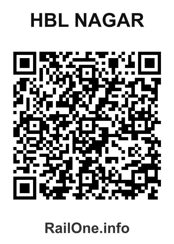 RailOne QR Code for Hbl Nagar station