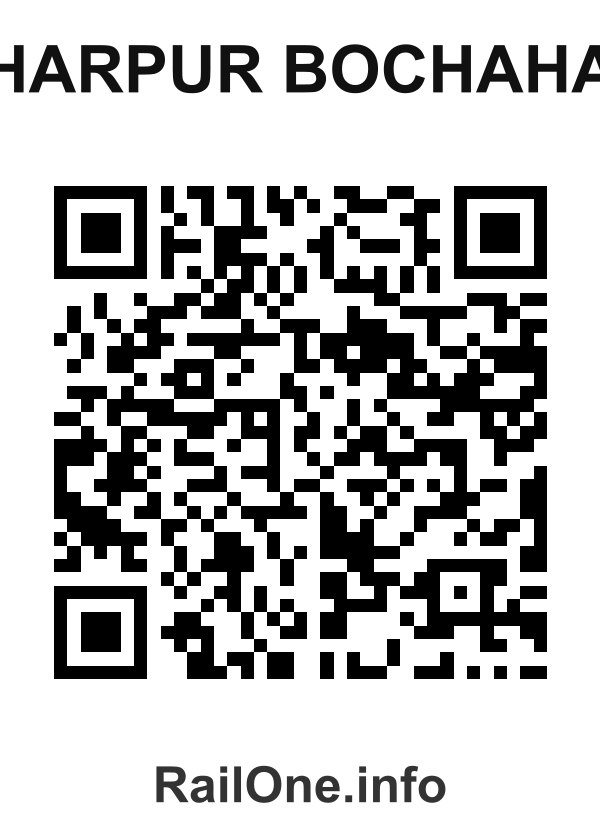 RailOne QR Code for Harpur Bochaha station